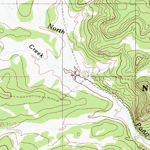 Topographic Map of McCrystal Creek, NM