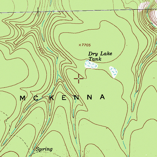 Topographic Map of McKenna Park, NM