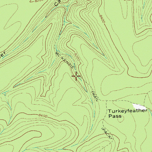 Topographic Map of McKenzie Trail, NM