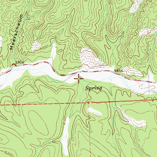 Topographic Map of Meadow Creek, NM