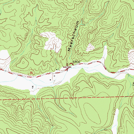 Topographic Map of Meerschaum Canyon, NM