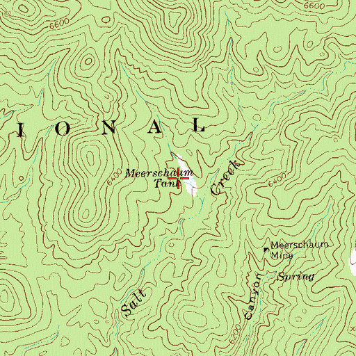 Topographic Map of Meerschaum Tank, NM