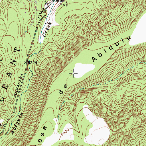 Topographic Map of Mesa de Abiquiu, NM