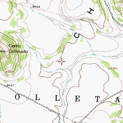 Topographic Map of Mesa Chivato, NM