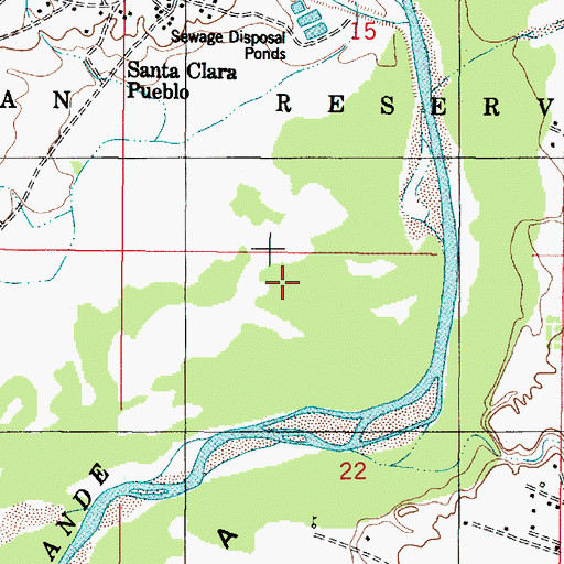 Topographic Map of Mexican Ditch, NM