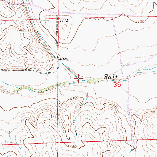 Topographic Map of Middle Arroyo, NM