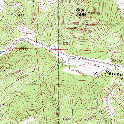 Topographic Map of Middle Percha Creek, NM