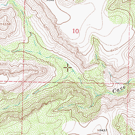 Topographic Map of Milkhouse Draw, NM
