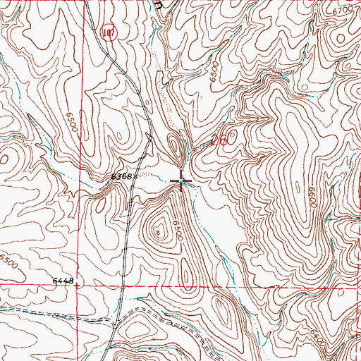 Topographic Map of Mill Canyon, NM