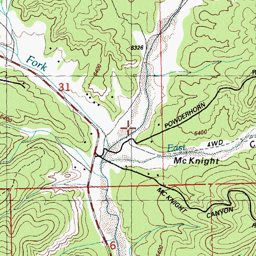Topographic Map of Mimbres Canyon, NM