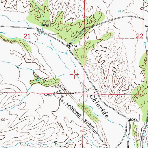 Topographic Map of Mineral Creek, NM