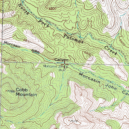 Topographic Map of Moccasin John Well, NM