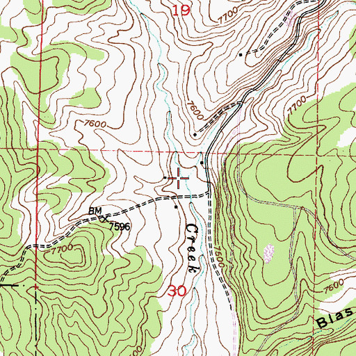 Topographic Map of Montoya Canyon, NM