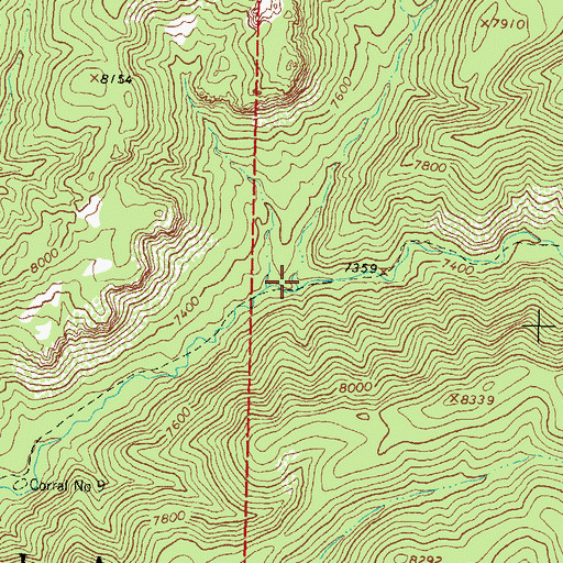 Topographic Map of Monument Canyon, NM