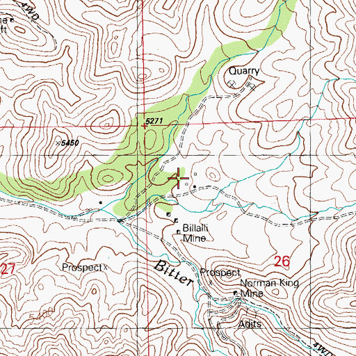 Topographic Map of Moore Place, NM
