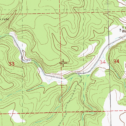 Topographic Map of Moraga Canyon, NM