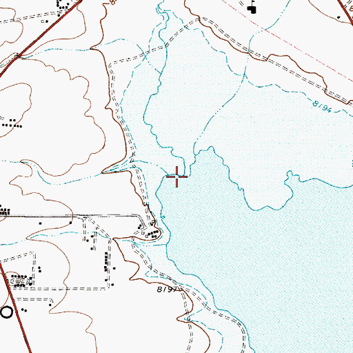 Topographic Map of Moreno Creek, NM