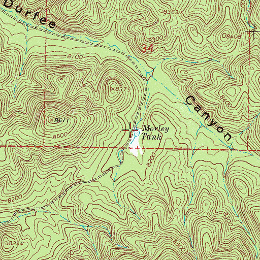 Topographic Map of Morley Tank, NM