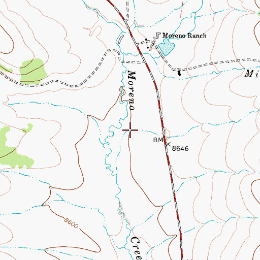 Topographic Map of Mud Gulch, NM
