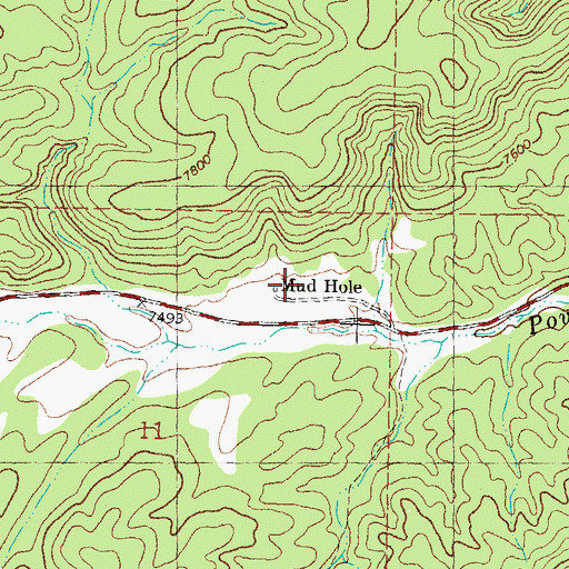 Topographic Map of Mud Hole, NM