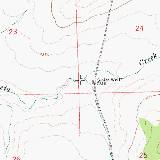 Topographic Map of Muncie Draw, NM