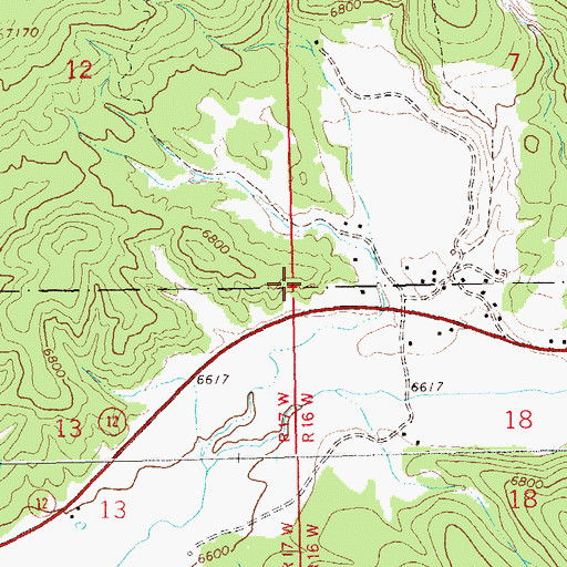 Topographic Map of Negro Canyon, NM