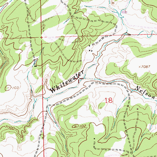 Topographic Map of Nelson Wash, NM