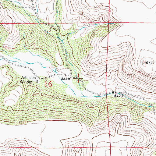 Topographic Map of New Tank Canyon, NM