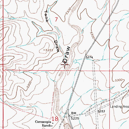 Topographic Map of New Tank Draw, NM