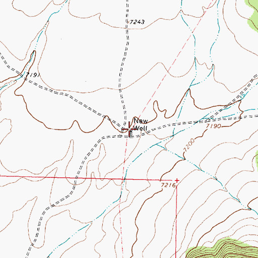 Topographic Map of New Well, NM