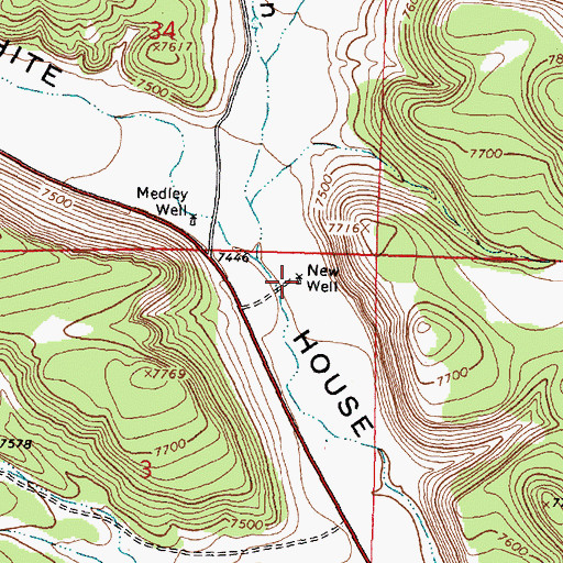 Topographic Map of New Well, NM
