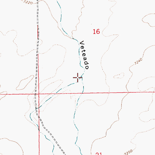Topographic Map of Newton Draw, NM