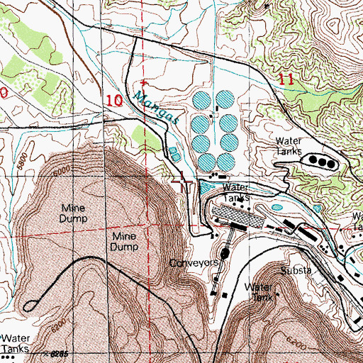 Topographic Map of Niagara Gulch (historical), NM