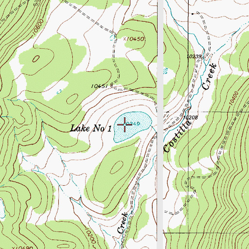 Topographic Map of Lake Number One, NM