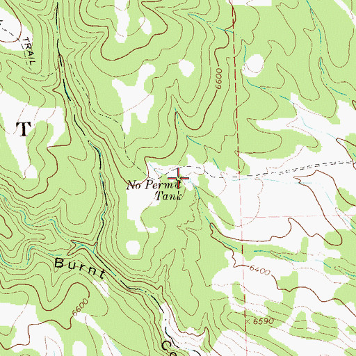 Topographic Map of No Permit Tank, NM