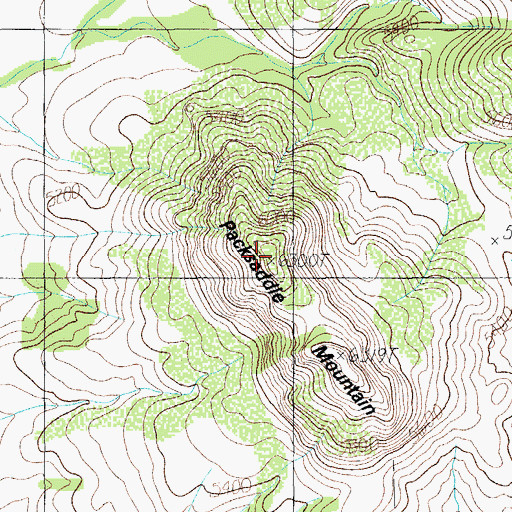 Topographic Map of Packsaddle Mountain, AZ