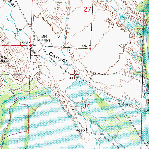 Topographic Map of Nogal Canyon, NM