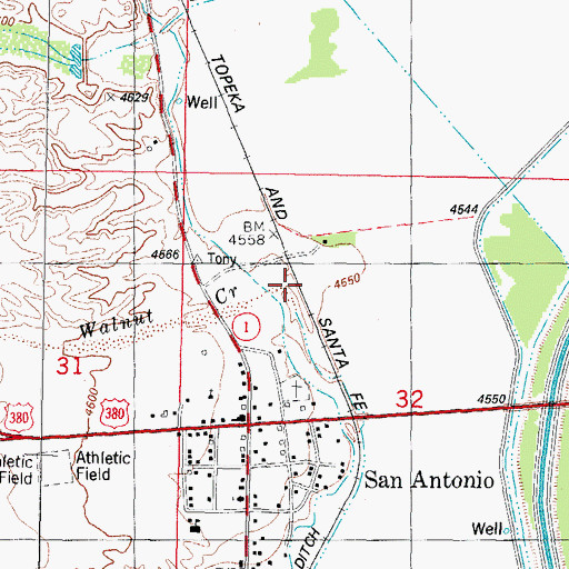 Topographic Map of Nogal Canyon, NM