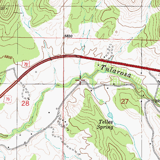 Topographic Map of Nogal Canyon, NM