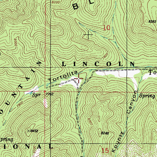 Topographic Map of Norman Canyon, NM