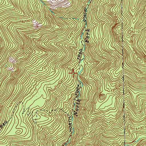 Topographic Map of North Fork Trail, NM