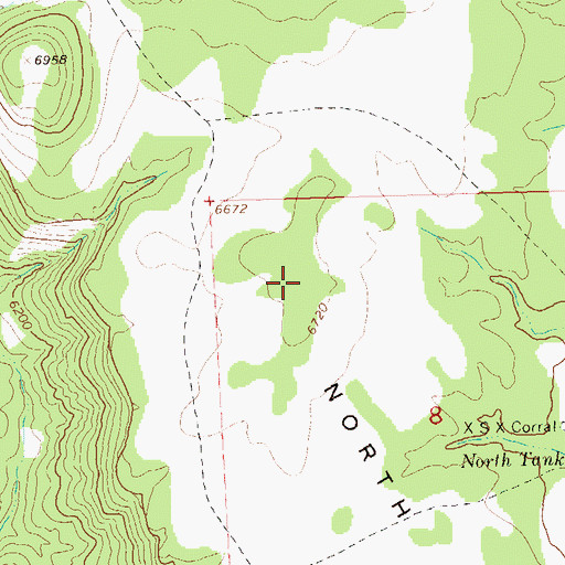Topographic Map of North Mesa, NM