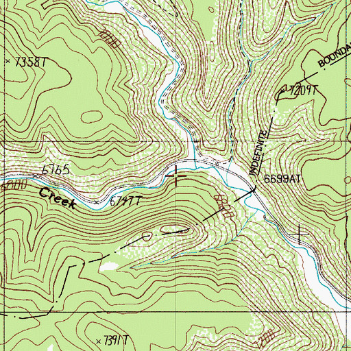 Topographic Map of North Ponil Creek, NM