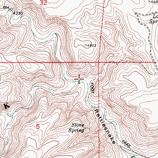 Topographic Map of North Rattlesnake Canyon, NM