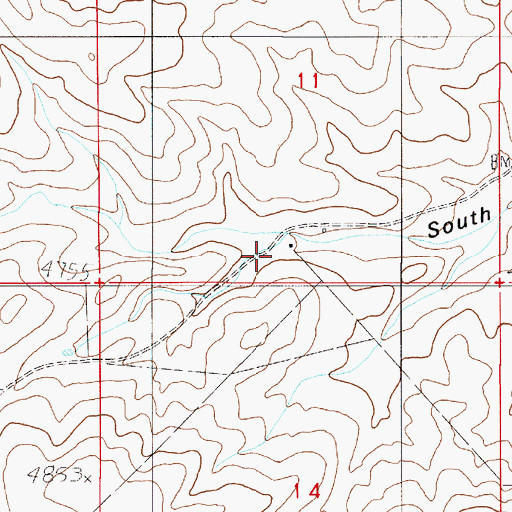 Topographic Map of North Windmill, NM