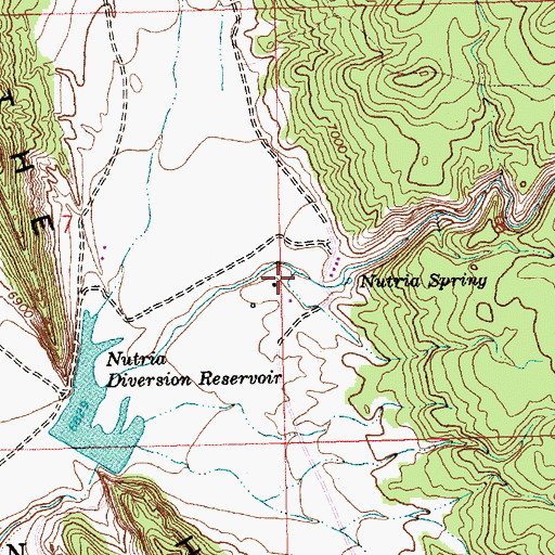 Topographic Map of Nutria Canyon, NM