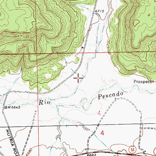 Topographic Map of Nutria Road Draw, NM