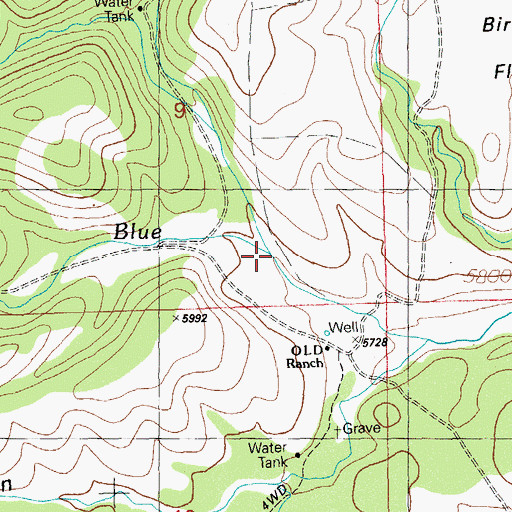 Topographic Map of O L D Canyon, NM