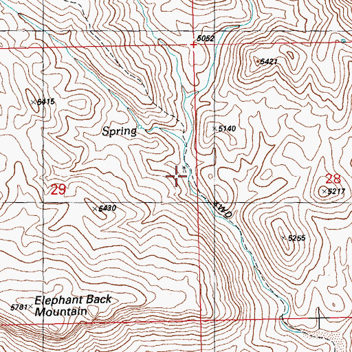 Topographic Map of Oliver Windmill, NM