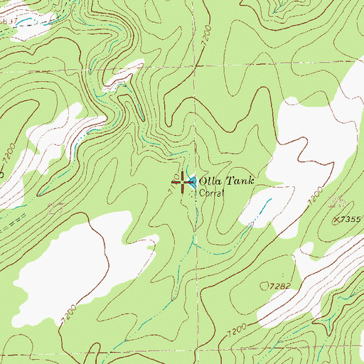 Topographic Map of Olla Tank, NM